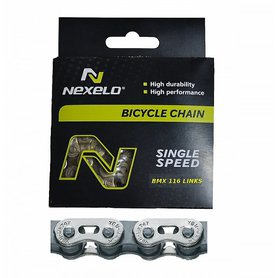 Řetěz NEXELO BMX 1rychl stříbrno/šedý BOX